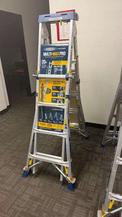 Werner Multi Max Pro 20ft 5-in-1 Extendable Ladder – Heavy Duty & Compact