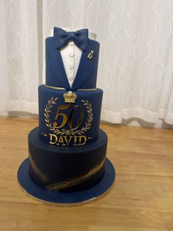 Fake 50th birthday cake