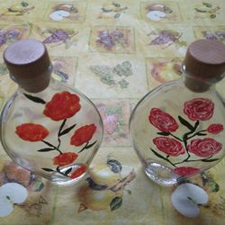 Beautiful Antique Perfume/Alcohol Bottles