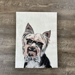Yorkie Canvas Art (20x15)