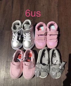 New toddler/ girls shoes , 6us