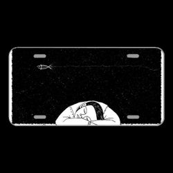License Plate Novelty Car Front Fairy Tale Night Music Fish Sky Fly