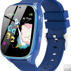 4G Kids Smartwatch Phone - Smart Cell Phone Watch for Boys Girls Ages 4-12 with Call, SOS, Parental Controls, Games, Camera, Alarm, Video, Music 
