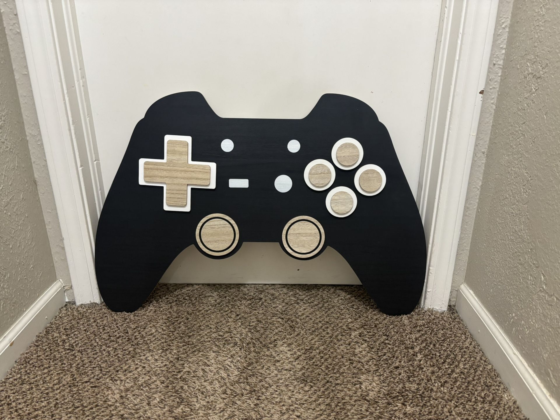 Wooden Wall PlayStation Controller Decor