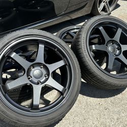 19x8.5 Carbon Grey Wheels & Tires 