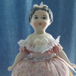 Porcelain Doll "Miss Lucy" Pin Cushion From Meg's Doll Garden 