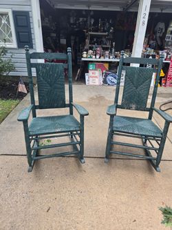 Pair of vintage porch rocking chairs