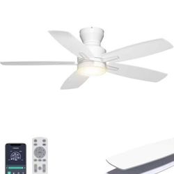 Ohniyou 42" Low Profile Ceiling Fan w/ LED - NEW