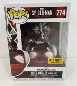 Funko Pop Spiderman Miles Morales Winter Suit Hot Topic Exclusive