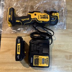 dewalt 20v brushless oscillating multi tool with battery and charger and tool bag. $160 