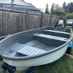 12ft Sear Game Fisher W/ Trailer 