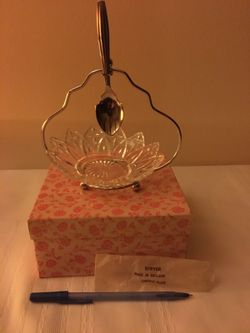 Jelly dish brand new in original box with spoon