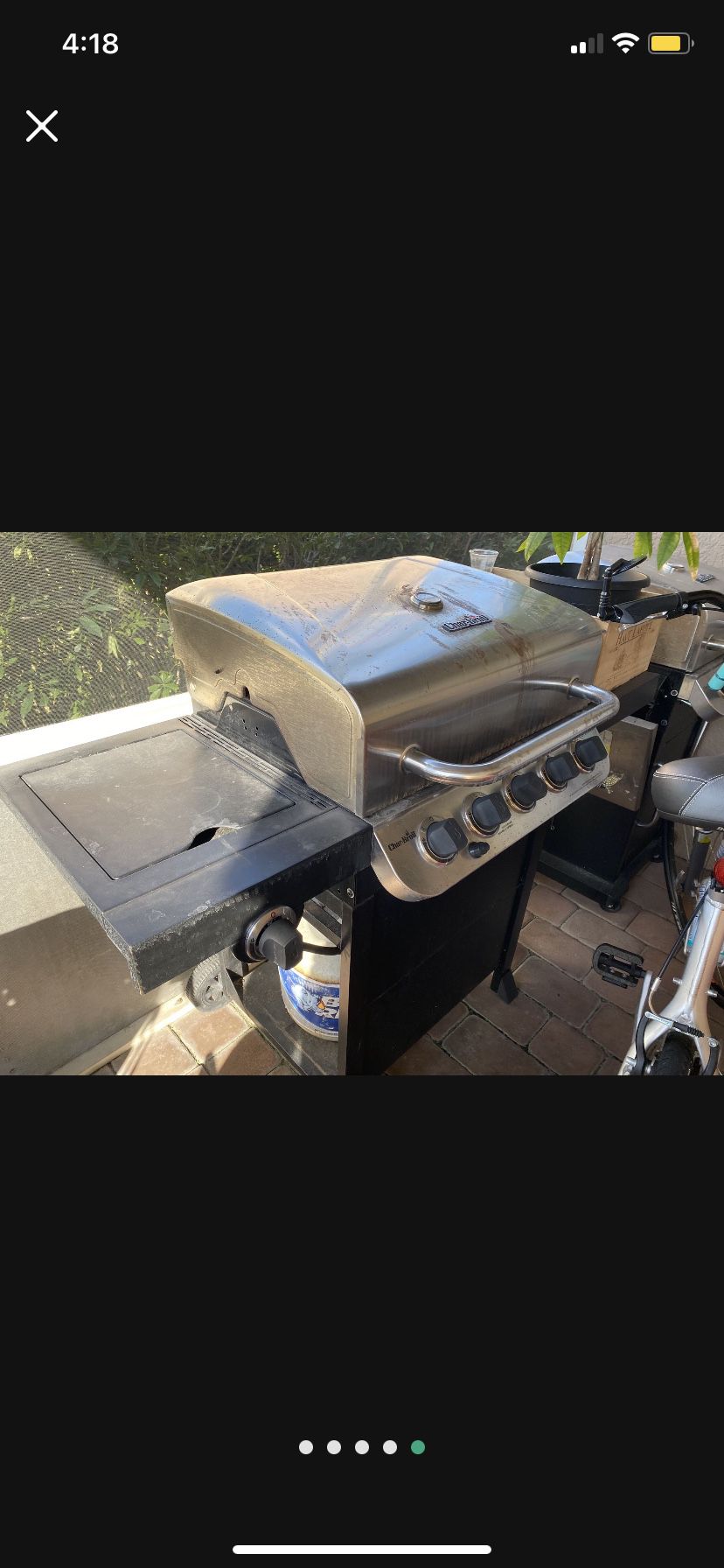 $35! Grills Bbq Gas Outdoor Camping Park Grill On Wheels