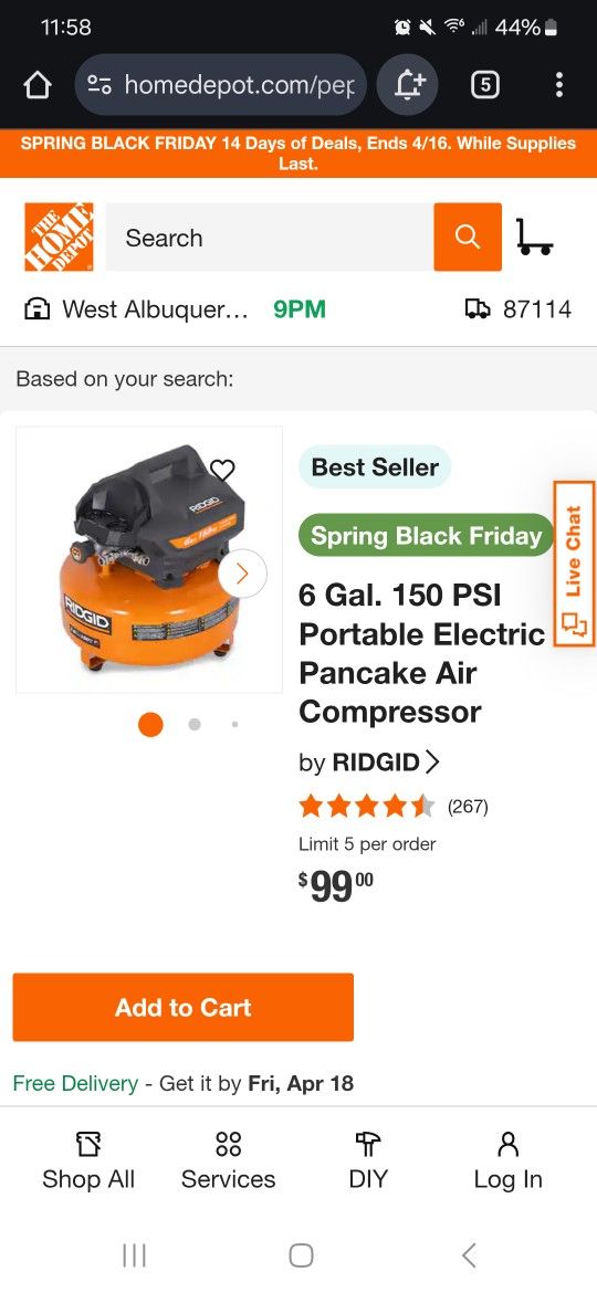 Ridgid Air Compressor