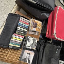 10 Cassette Tape Cases Case Logic Wood CDs & Tapes Too