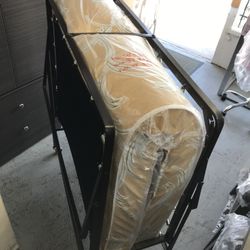 Twin Roller Away Bed 4” Mattress 