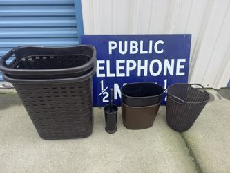 Little Trash Can For Bathroom And Laundry Basket