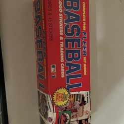 Baseball Logo Stickers & Trading Cards Fleer Complete 1988
