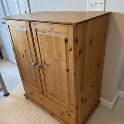 Small Wood Armoire 