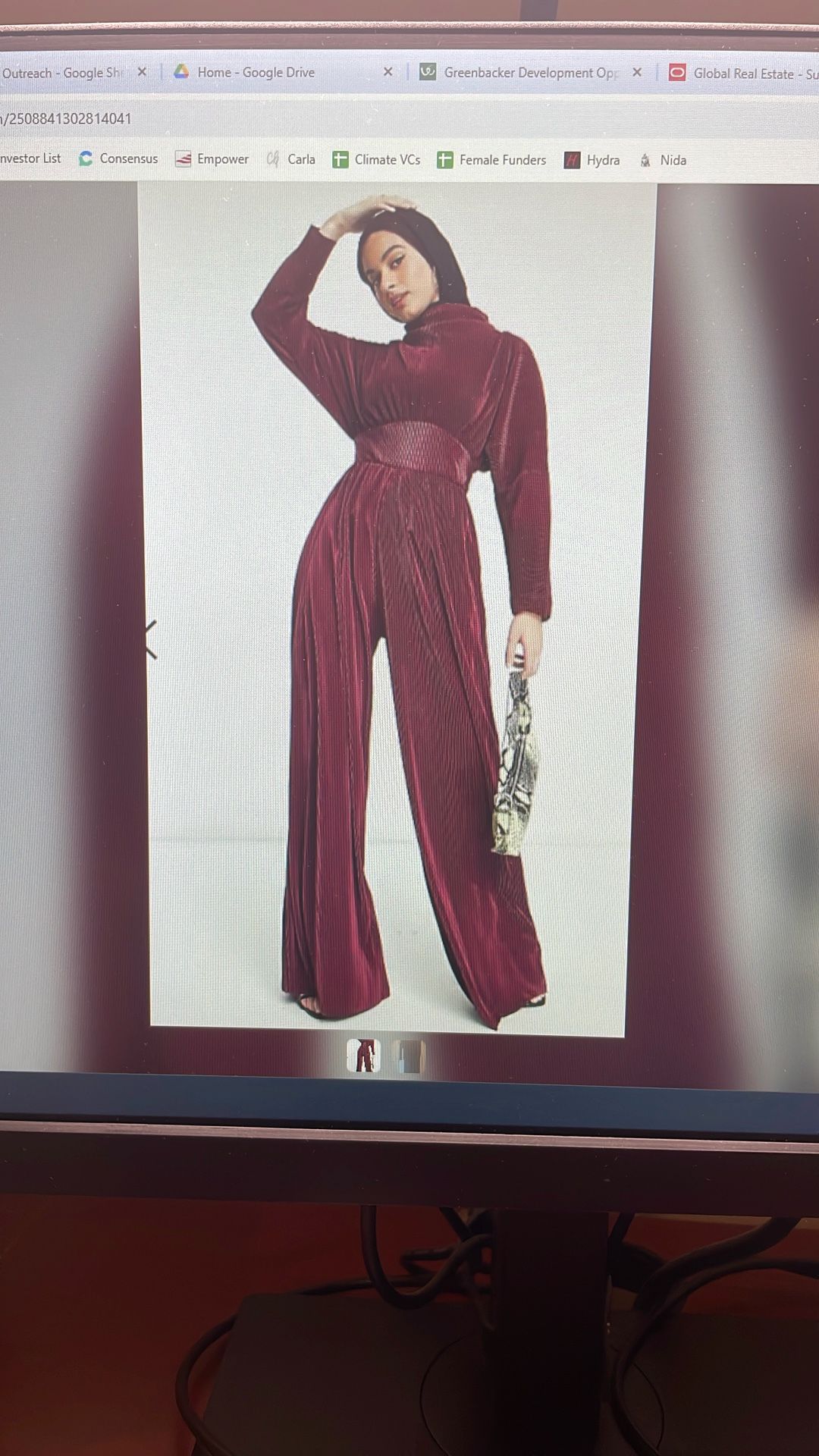 Maroon Jumpsuit