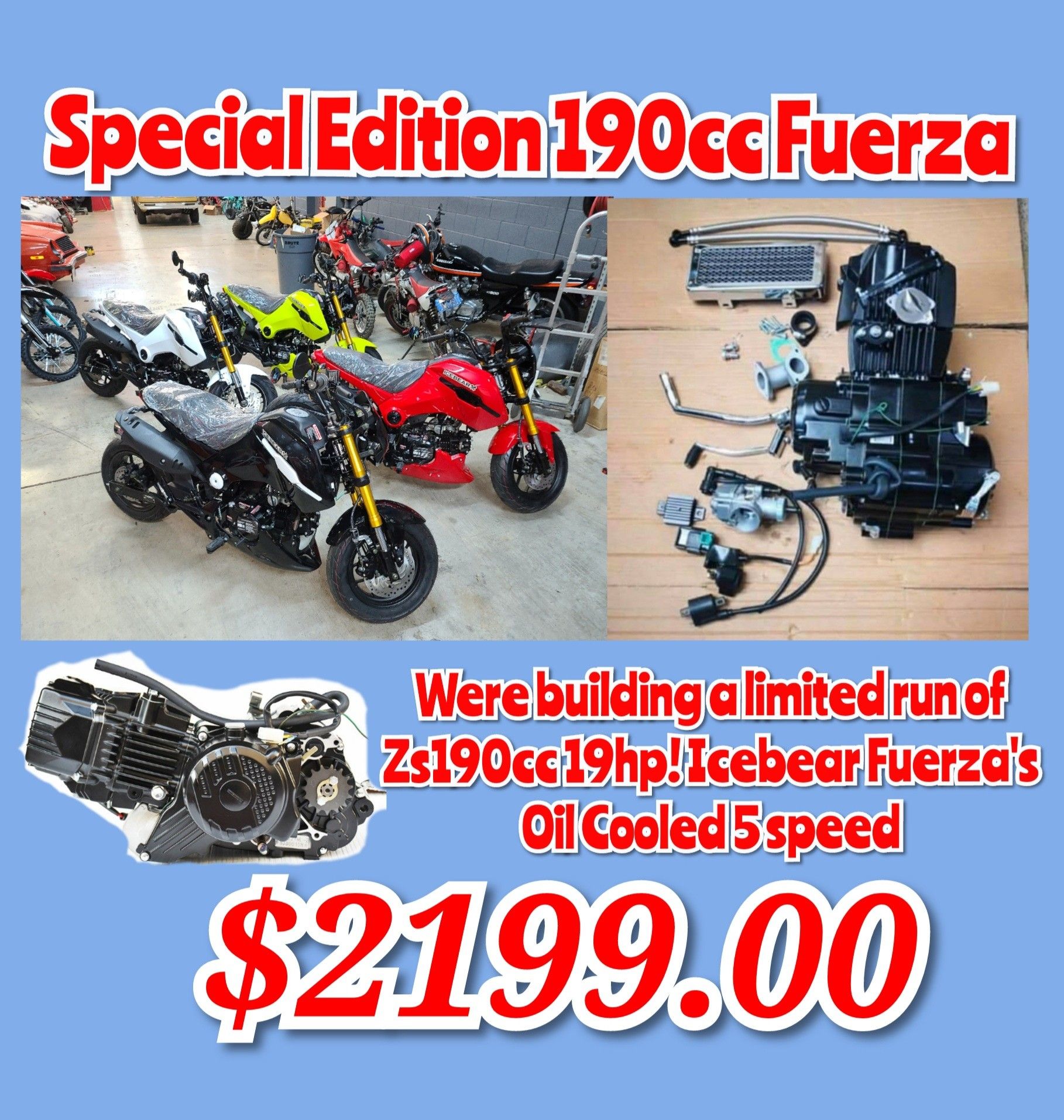 Icebear fuerza Zs190cc 5 speed