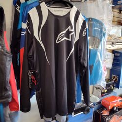 Alpinestars Motocross Jersey Black White
