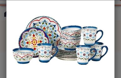 Overandback Villa 16 PC Dinnerware Set NIB