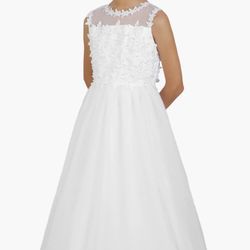 first Communion Or Flower Girl Dress And Shoes Used Once. Like New! Beautiful!