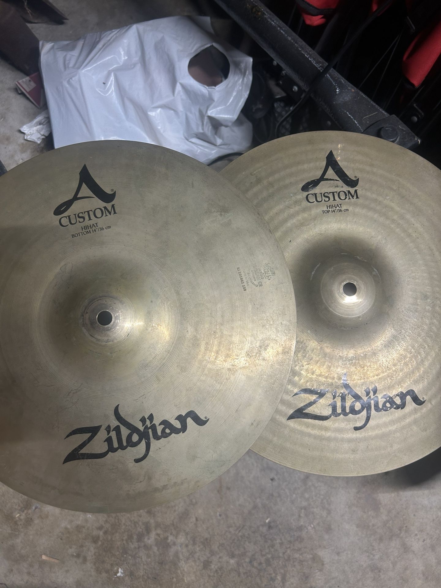 14” Zildjian A Custom Hi Hats