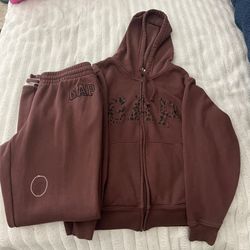 GAP Leopard Wideleg Sweatset