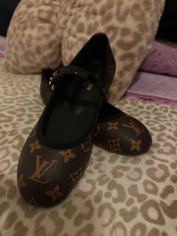 Louis Vuitton Monogram Mary Jane Ballet Flats| Size 6.5 US