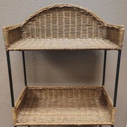 Pier 1 Rattan Storage Rack/ Organizer -$35 Firm