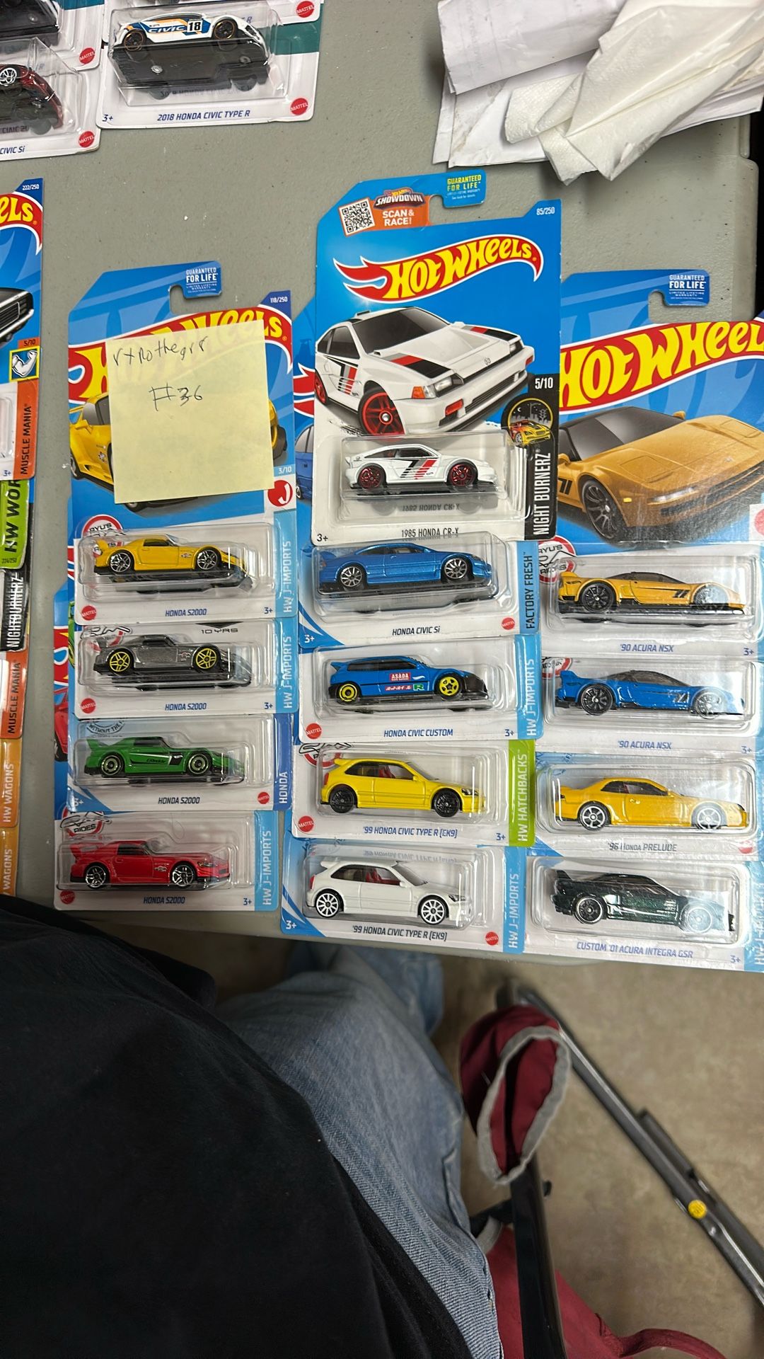 Honda Hot Wheels Lot