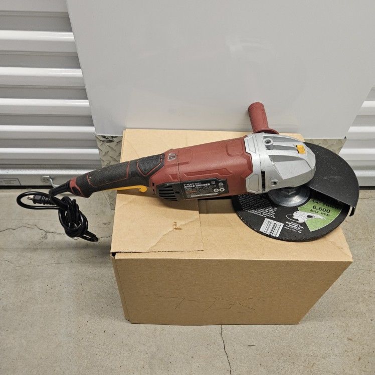 9" Heavy Duty Corded Angle Grinder