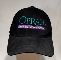 Vintage “The Oprah Winfrey Show” Adjustable StrapBack Black Hat Cap Velvet Feel