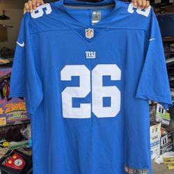 Used New York Giants Saquon Barkley NFL Jersey Size XL