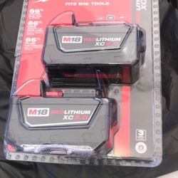Milwaukee Batteries M18 Red Lithium XC5.0