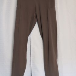 Nike One Dri-FIT High-Rise 7/8 Leggings Taupe Size Small