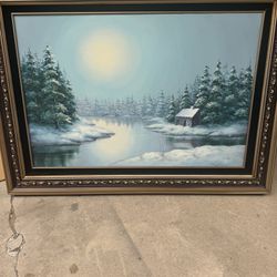 Framed Oil Painting 