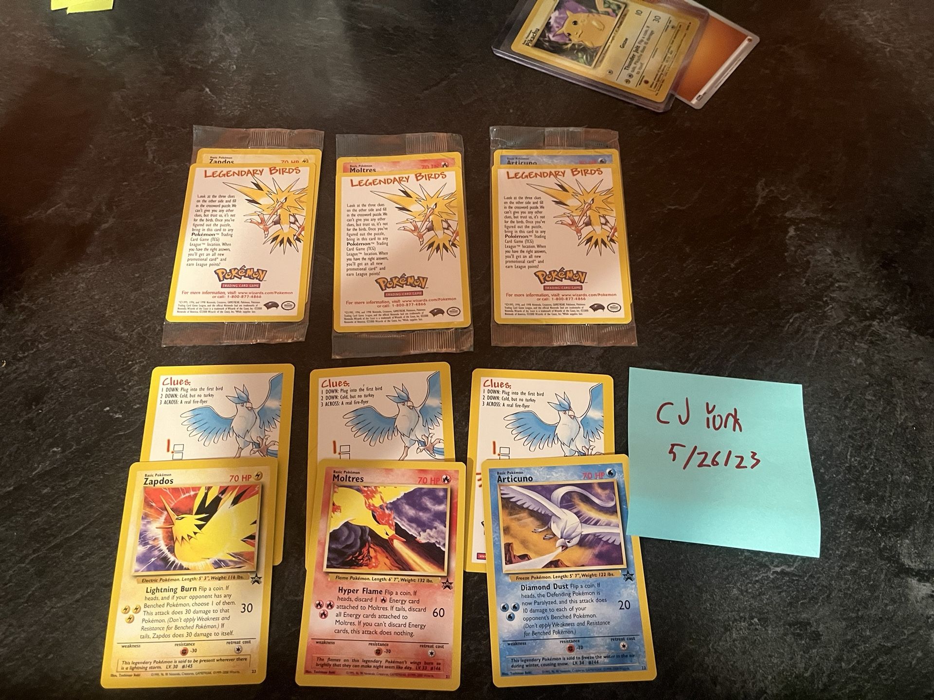 Pokemon Wotc Legendary Birds Sealed 