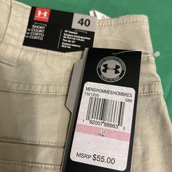 NEW UNDER ARMOUR SHORTS SIZE-40 MENS 
