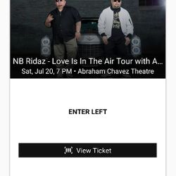 NB Ridaz Tickets For 07/20