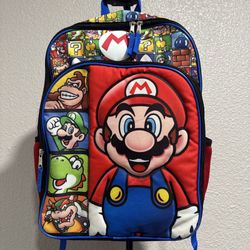 Nintendo Super Mario Kids Adjustable Backpack Used