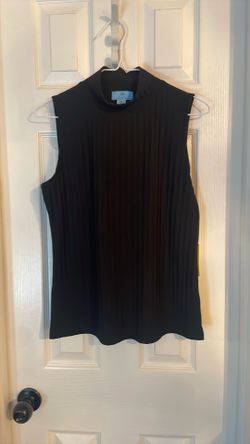 Cece Black Sleeveless sweater