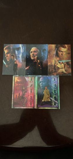 Star Wars attack of the clones foil and prismatic cards