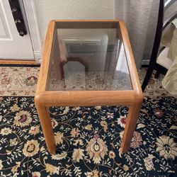 FREE Table Solid Wood And Glass