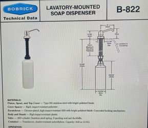 Soap Dispenser/ Under Mount 