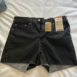 NWT Levi’s Black Jean Shorts