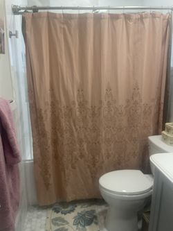Shower Curtain Liner And Holder