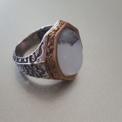 Dendritic Agate Ring